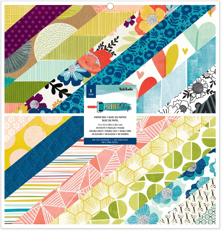 Print Shop 12x12 Paper Pad - Vicki Boutin