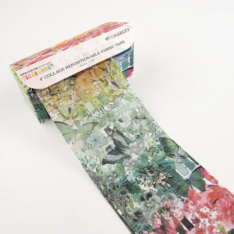 Spectrum Sherbet 4&#x22; Collage Fabric Tape - 49 And Market