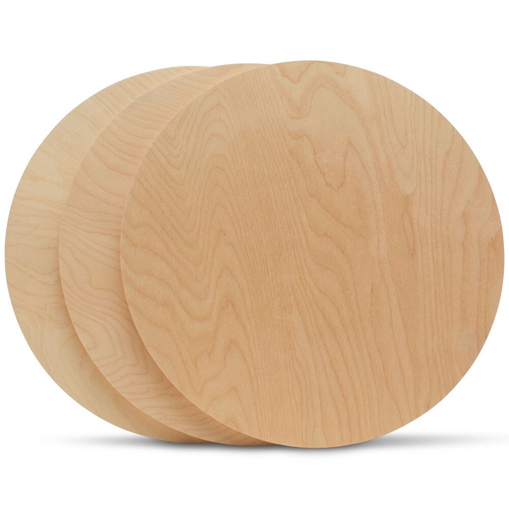 Wood Circles 30 inch, 2 Thicknesses, Unfinished Birch Sign Rounds | Woodpeckers