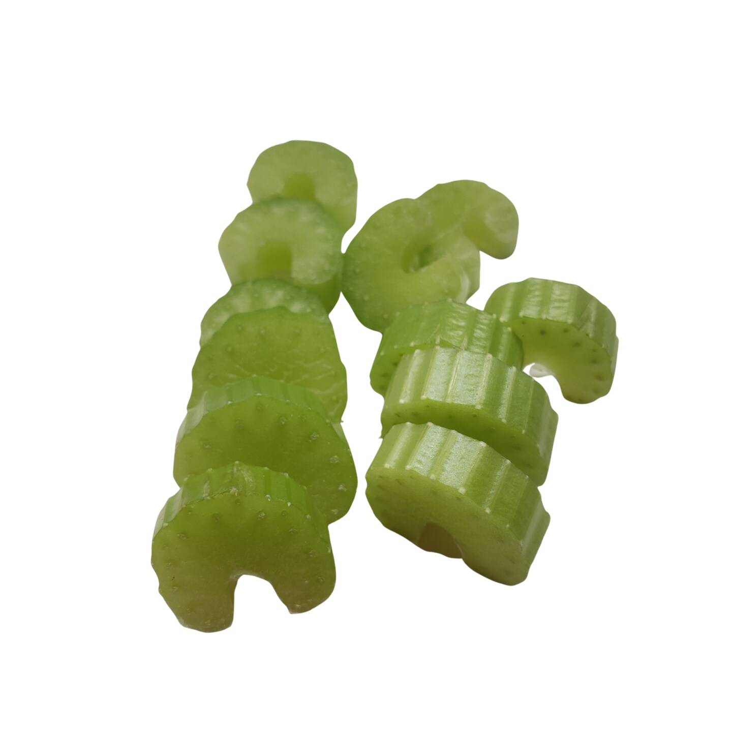 8pc Thin Celery Slices Silicone Mold| Realistic Food Shape for Soap Mold | Candle Wax Resin Clay Mold