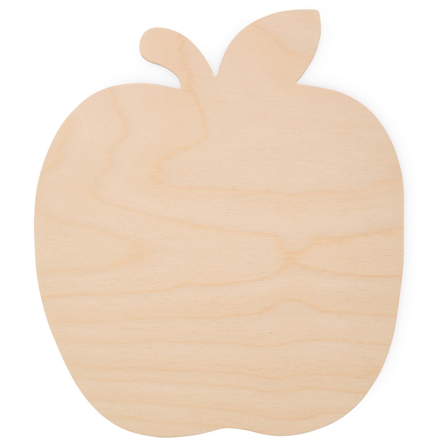Large Wooden Apple Cutouts 8-1/2 x 9-1/2 Inch, Unfinished Birch | Woodpeckers
