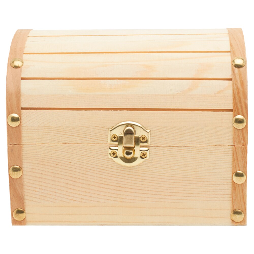 Wood Treasure Chest Box, 6 x 4-1/2 inch, Unfinished for Crafts | Woodpeckers