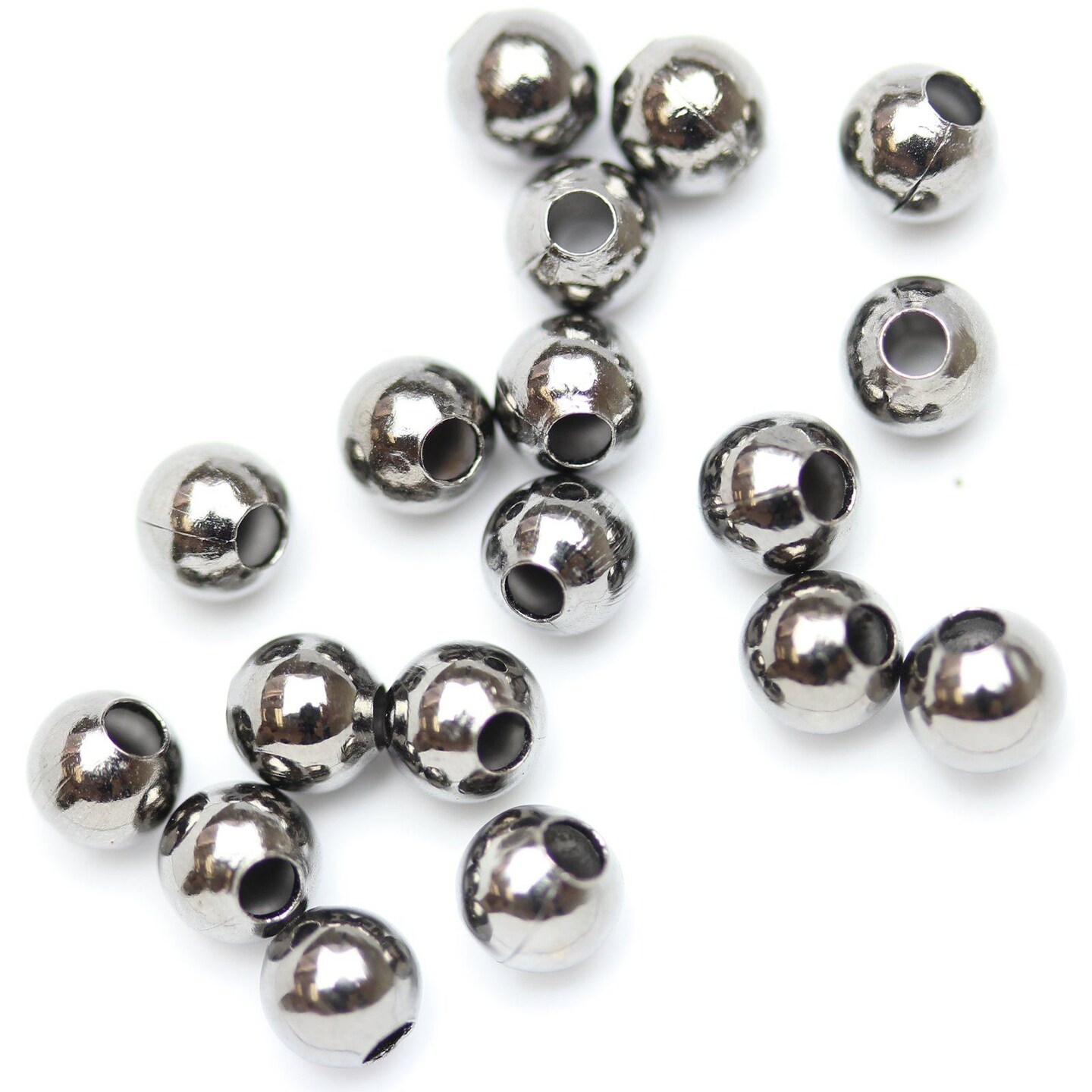 Gun Metal Plated Smooth Round Beads | Acrylic | Michaels