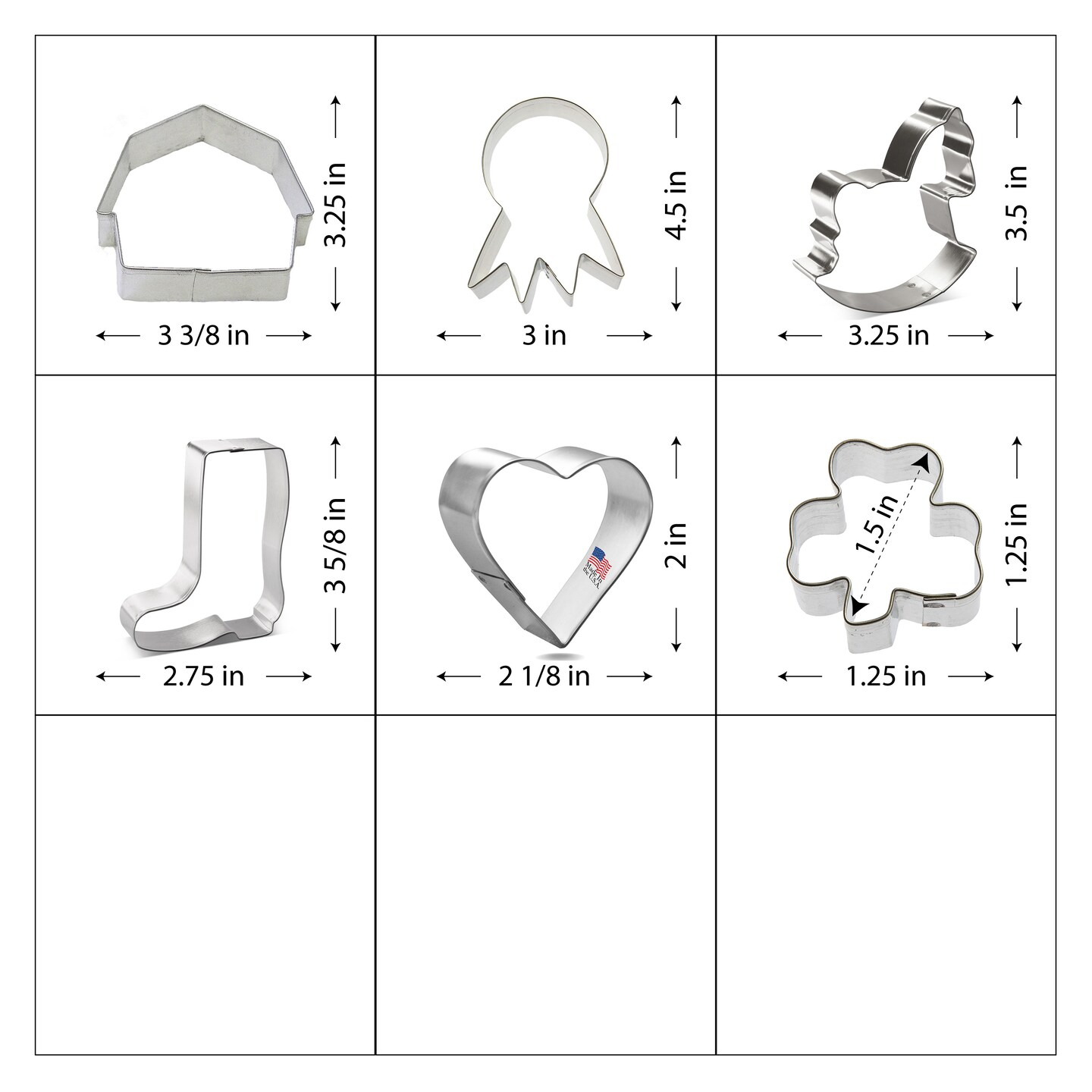 Heart Cookie Cutter 3 5/8