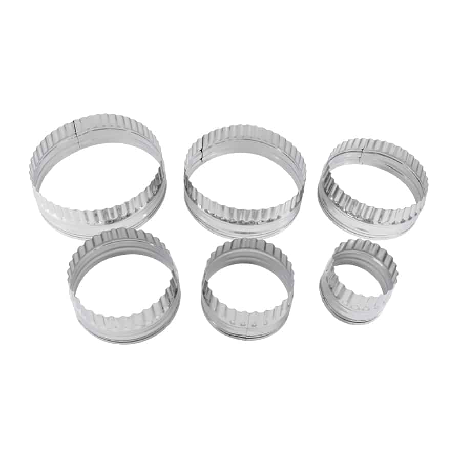 Double Sided Biscuit Cutter S/S 6 PC Set