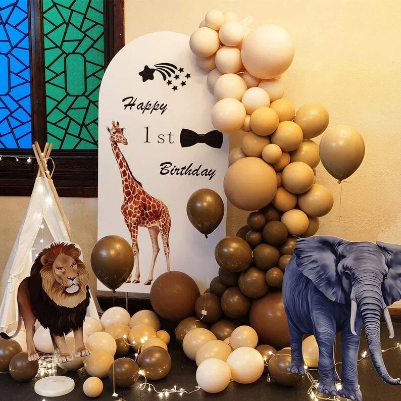 Coffee balloon arch kit Caramel balloon garland kit Boho Brown Beige Nude Balloons for Baby Shower Gender Reveal Wedding Birthday Party Decoration