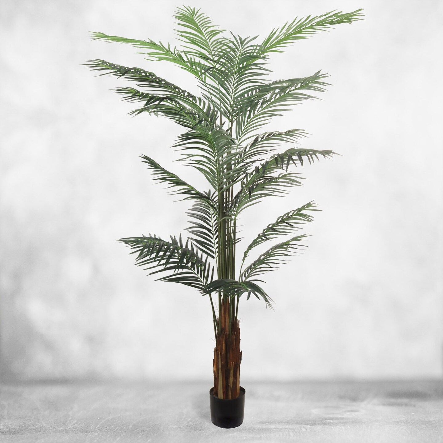 8' Artificial Areca Palm Tree Lush, Realistic Indoor Faux Tropical
