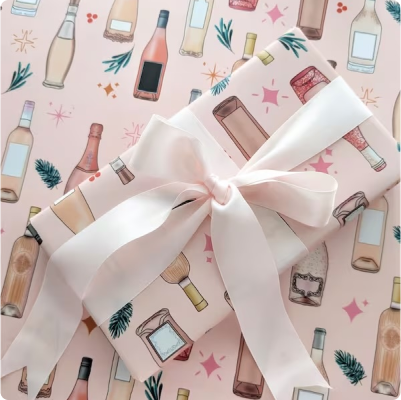 /makerplace/product/pink-christmas-gift-wrapping-sheets-wine-bottle-christmas-pattern-holiday-gift-wrap-cute-pink-gift-wrap-sheets-rose-wine-gifts-229601559770742784