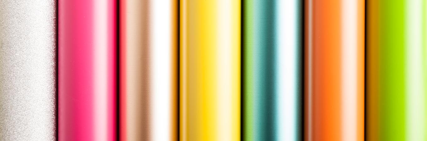 Image of multi-colored wrapping paper.