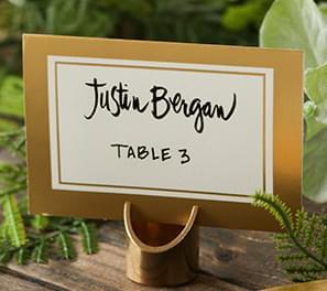 Table Numbers, Place Cards Holders