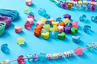 DIY Bracelet Necklace Craft Kids Girls Own Beads Jewellery Making Kit Beads  Set