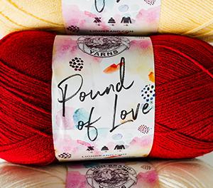  Lion Brand Yarn Pound of Love Yarn, Succulent
