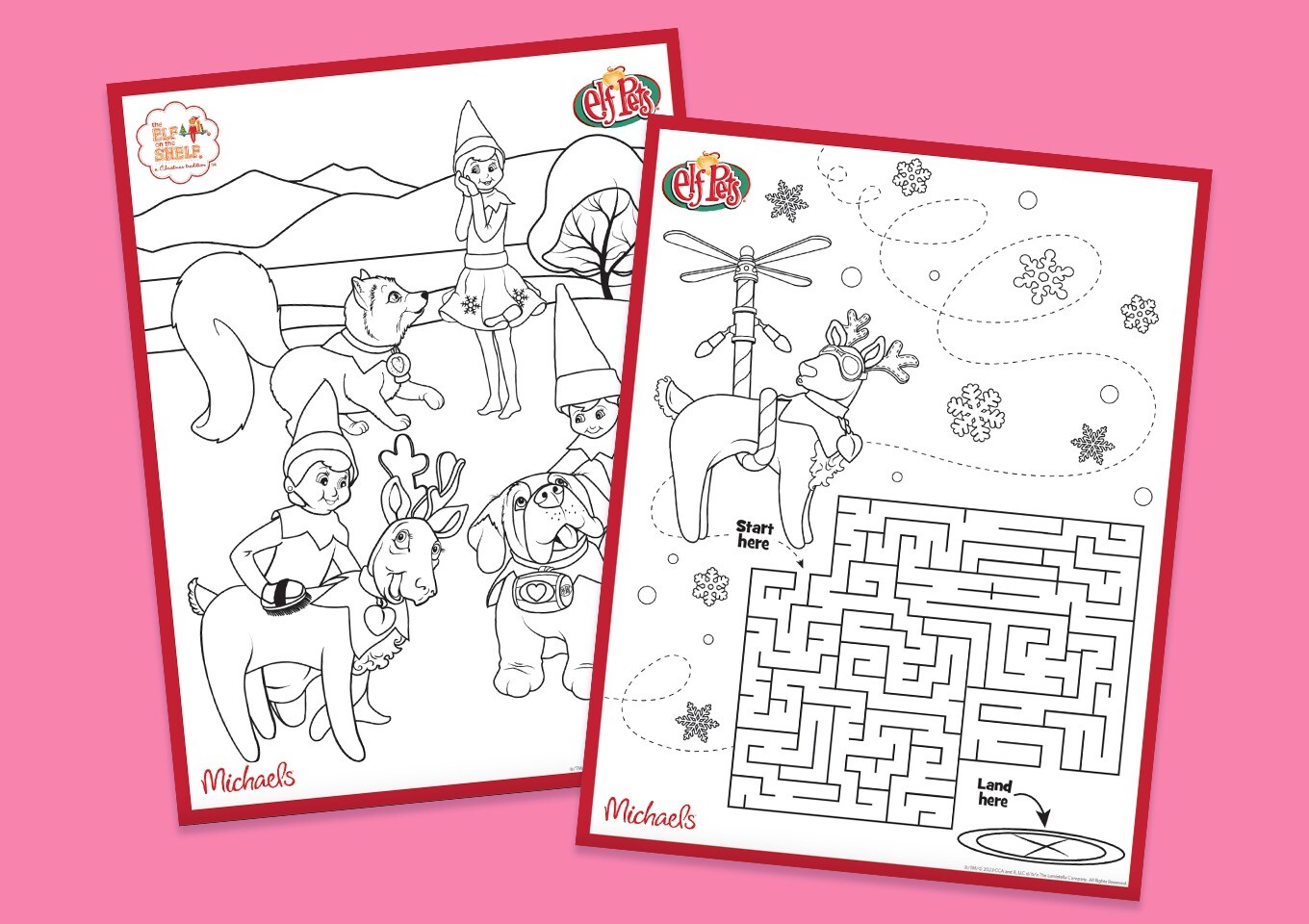 Elf on Shelf - Coloring Pages