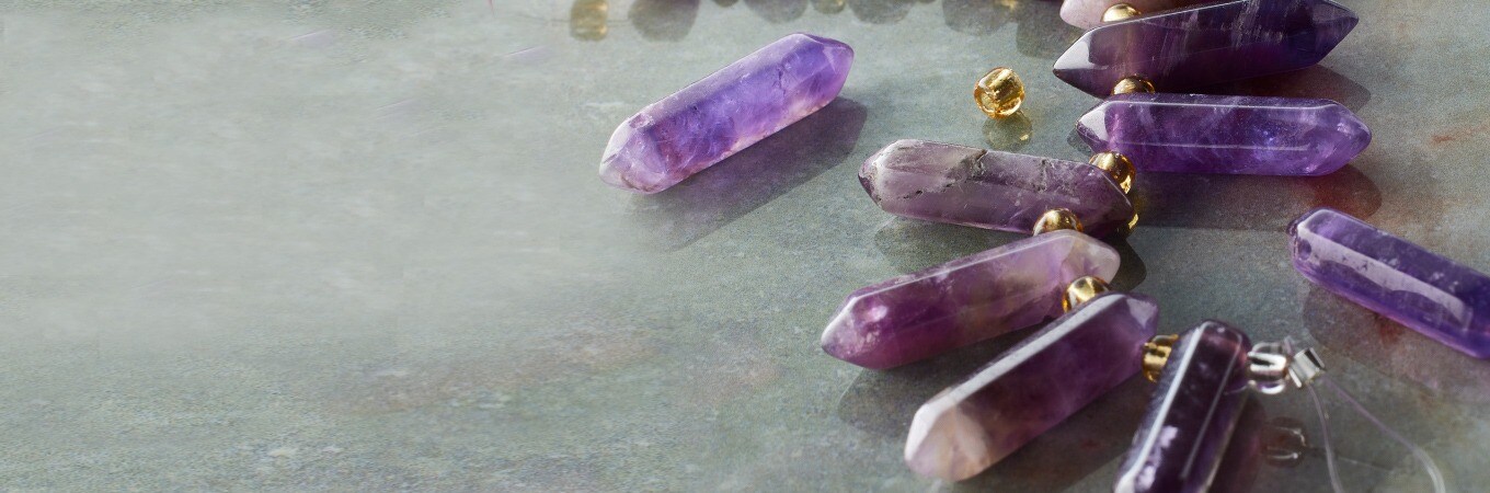 50pcs Assorted Purple Resin Imitation Glass European Large Hole