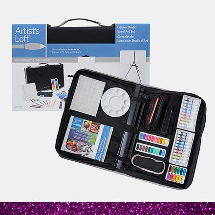 mini easel gift set with supplies