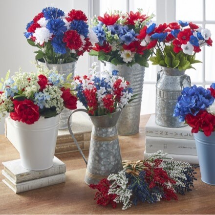 Red, White, & Blue Floral