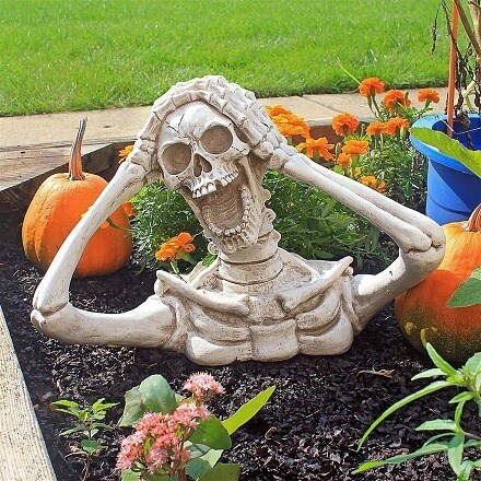 Decor Skeleton in a garden