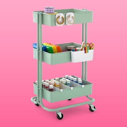 3-Tier Rolling Cart by Simply Tidy®
