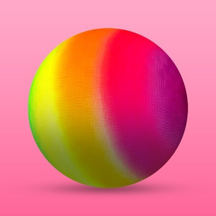 Outdoor rainbow ball