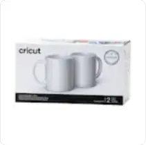 2 Cricut® 12oz. White Ceramic Mug Blanks, 2ct.