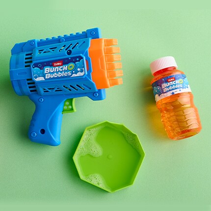 Bubble toy against a green background