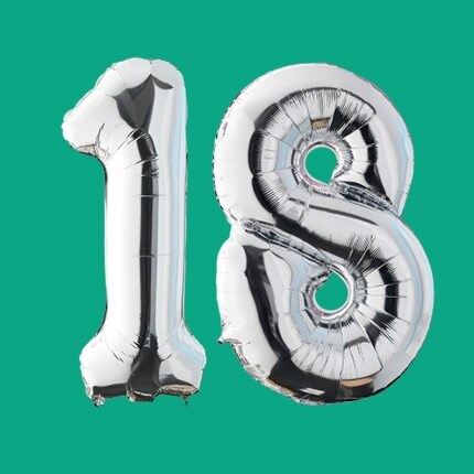 number 18th Birthday