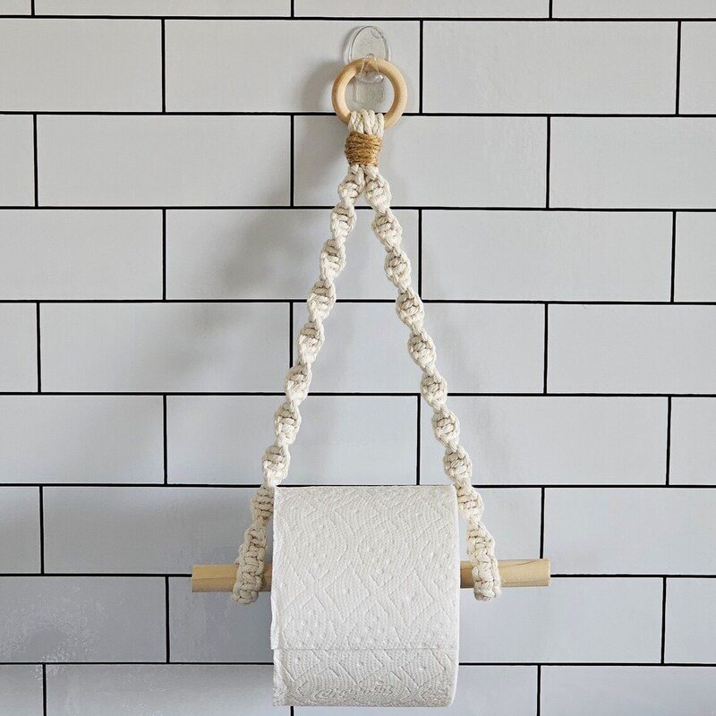 macrame tissue holder