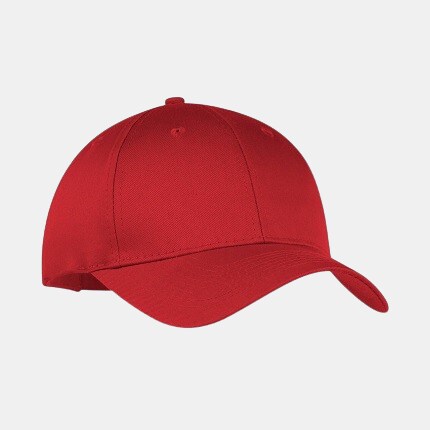 red hat on grey background
