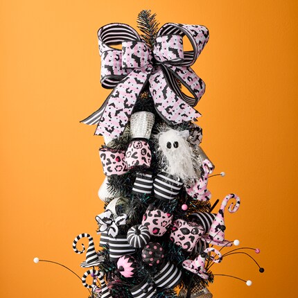 Black Tree with Ribbon