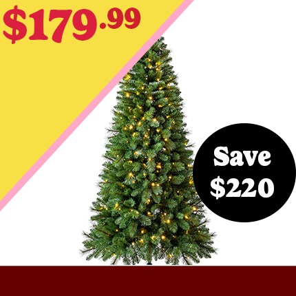 7 ft. Pre-Lit Hudson Pine Tree by Ashland $179.99 at Black Friday Pricing