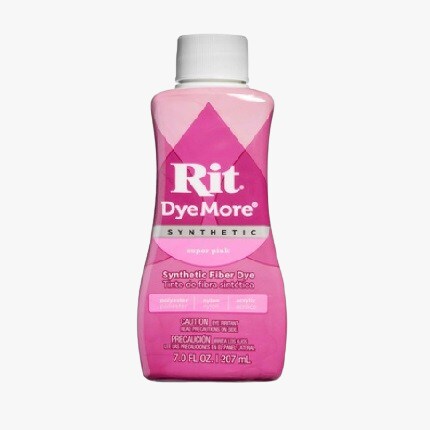 pink RIT bottle of fabric dye