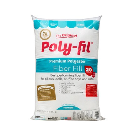bag of poly-fil fiber fill stuffing