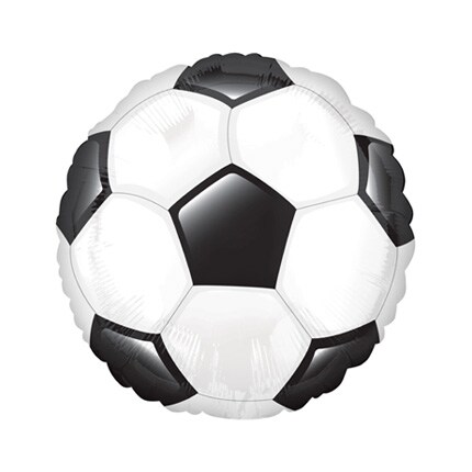 soccer themed helium filled birthday balloons