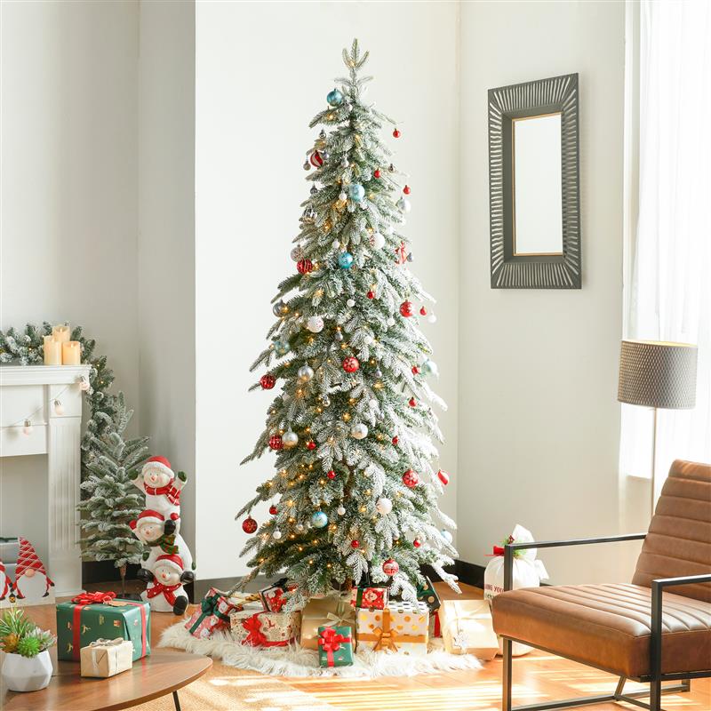 Glitzhome Frosted Pencil Christmas Tree