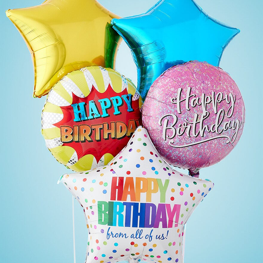 Mylar balloons happy birthday