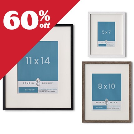 Belmont frames on pink background