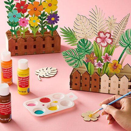 unfinished wood kits and paint 