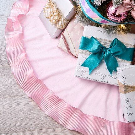 Pink Christmas Tree Skirt 