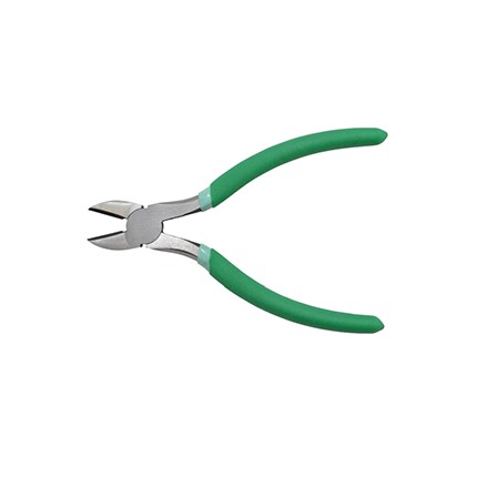 wire cutters with green handle
