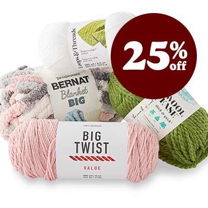 Yarn on pink background