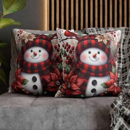 plaid pillow