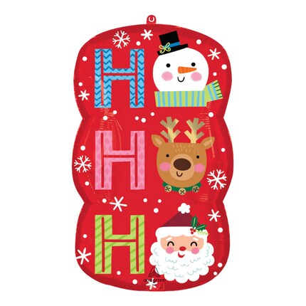 Christmas themed inflated balloons