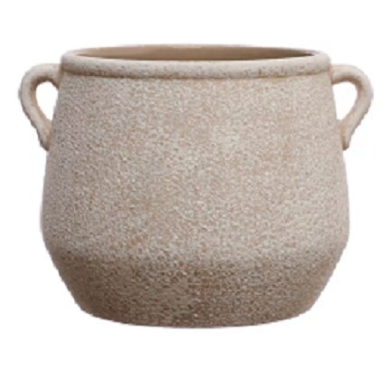 Tan Ceramic Pot