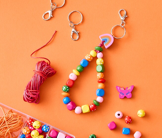 Image of a colorful beaded bracelet