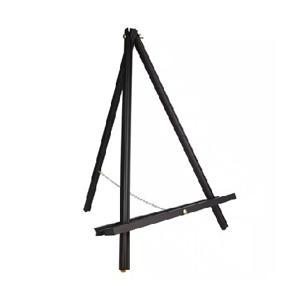 black table easel