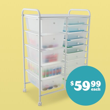 15-drawer Rolling Cart by Simply Tidy®