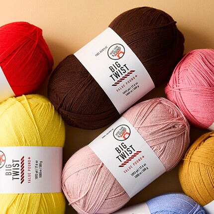 assorted skeins of yarn