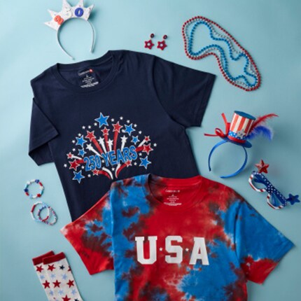 Stars & stripes party tableware
