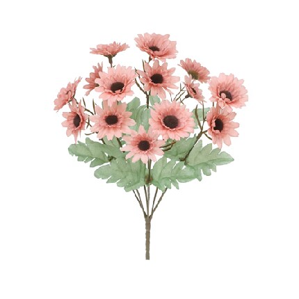 pink faux flower bush