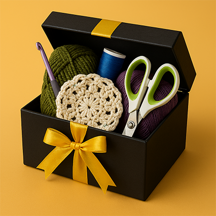 Black and gold gift box